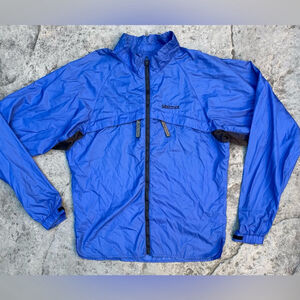 Marmot Vibrant Blue Outdoor Jacket Gorpcore Light